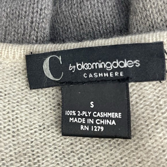 Bloomingdales Cashmere Ombre Waterfall Cardigan Sweater Womens S Quiet Luxury - Picture 6 of 8